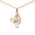 Elegant Wedding Crystal African Jewelry Sets for Women Gold Color Double Layer Square Pendant Luxury Diamond  Necklace and Earrings Jewellery