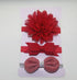 Handmade Vintage Retro Baby Elastic flower Headband Bowknot Hairband Toddler Infants For Baby