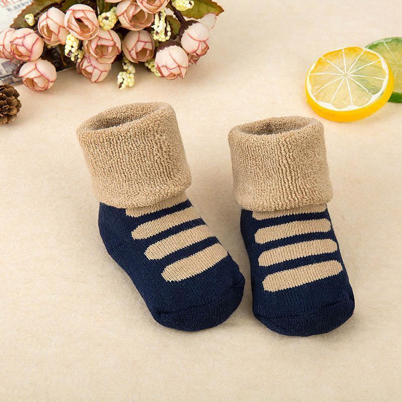 Cute Newborn Baby Cartoon Anti Slip Floor Socks For Baby Girl And Boy Casual Design Soft Warm Socks For Kids