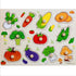 Kid Early Educational Table With Shapes of Vegetables and Animals Baby Hand Grasp Wooden Puzzle Toy Alphabet And Digit Learning Education Child Wood Toy