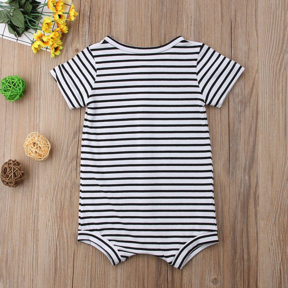 Toddler Infant Baby Boys Girl Casual Romper Jumpsuit Cotton Short Sleeve Clothes Summer