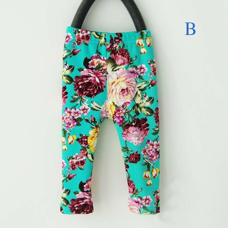 New Luxury Autmn Print Design For 0-2 Years Kids Winter Baby Girls Leggings Floral Print Casual Thick Pants for Kids clothing Cotton Warm Children's Trousers