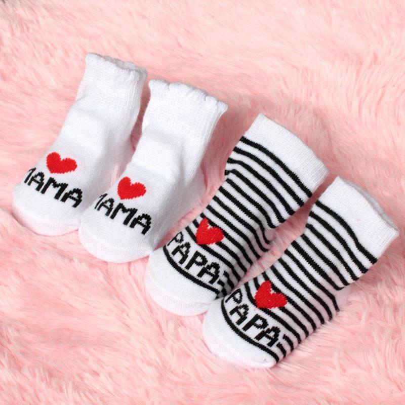 Comfortable Cute Cotton Newborn Soft Baby Girls Boys Socks Infant Toddler Stripe Anti Slip Stretchy Socks