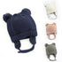 Modern Elegant Baby Knitted Pompom Cap Thick Warm Winter Ear Warm Kids Hat For Boys and Girls For Winter Cap