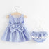 Modern Baby Newborn Toddler Girls Summer Tutu Dress With Printing Princess Dresses Sundress And Hat