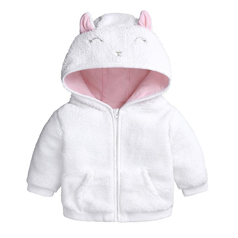 Newborn Baby Clothes Winter Warm Cartoon Bear Hooded Jacket & Coat For Baby Boy and Girls In Modern Style