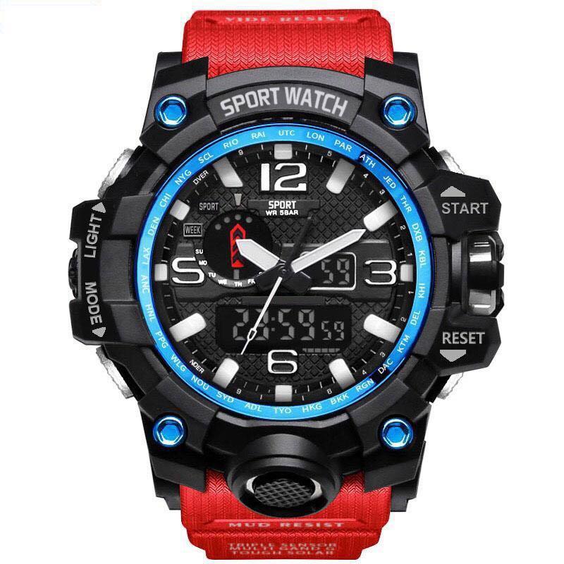 Popular Men Military Army Mens Watch With Led Digital Display Analog Automatic Watch for Men and Woman Sport watch