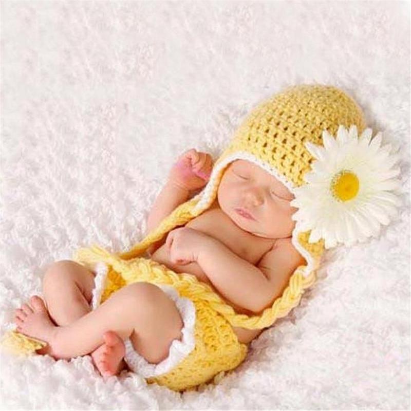 New Knitting Baby Hat Newborn Photography Props Cute Children Pajamas Set For Girls And Boys In Modern New Design