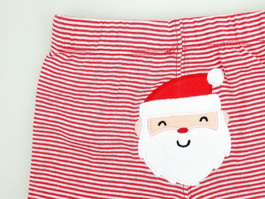 Baby Girls Pants Infant Children Clothing Trousers Kid Girl Female Striped Santa Claus Render Pants