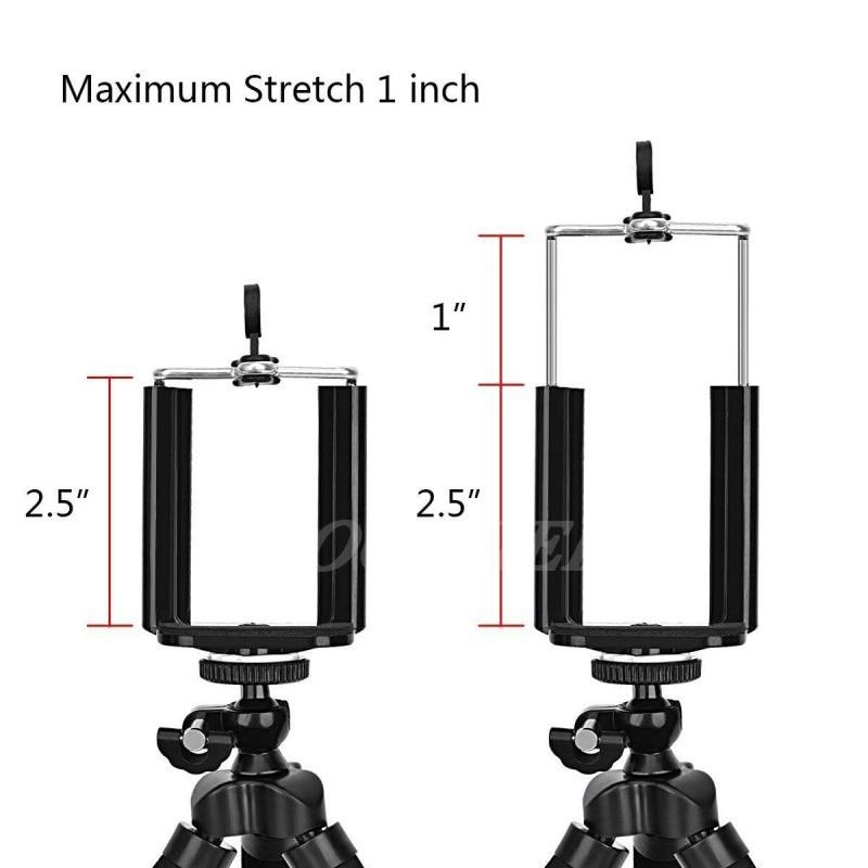 Flexible Sponge Mini Tripod With Bluetooth Remote Shutter Mini Camera Tripod Phone Holder Clip Stand