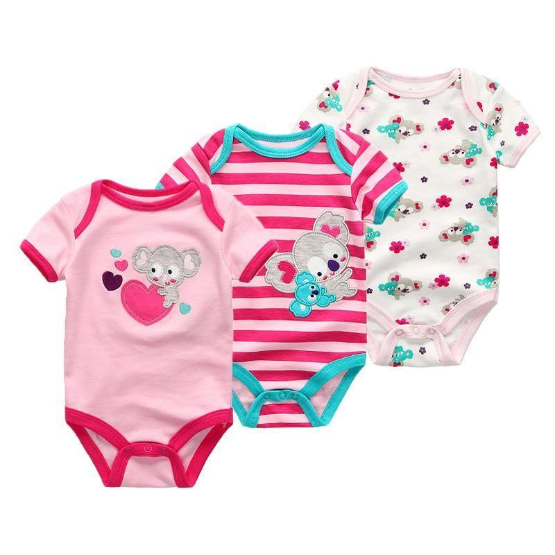 3PCS/Set Modern Fashion Baby Clothes Bodysuits Baby Clothes Unicorn Clothing Unisex 0-12M Baby Bodysuits Romper and Jumpsuit Set For Kids and Baby