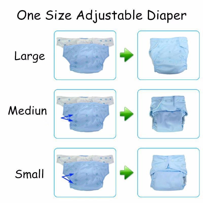 Comfortable Reusable One Size Pocket Adjustable Baby Nappies Inner Cloth Breathable Diaper