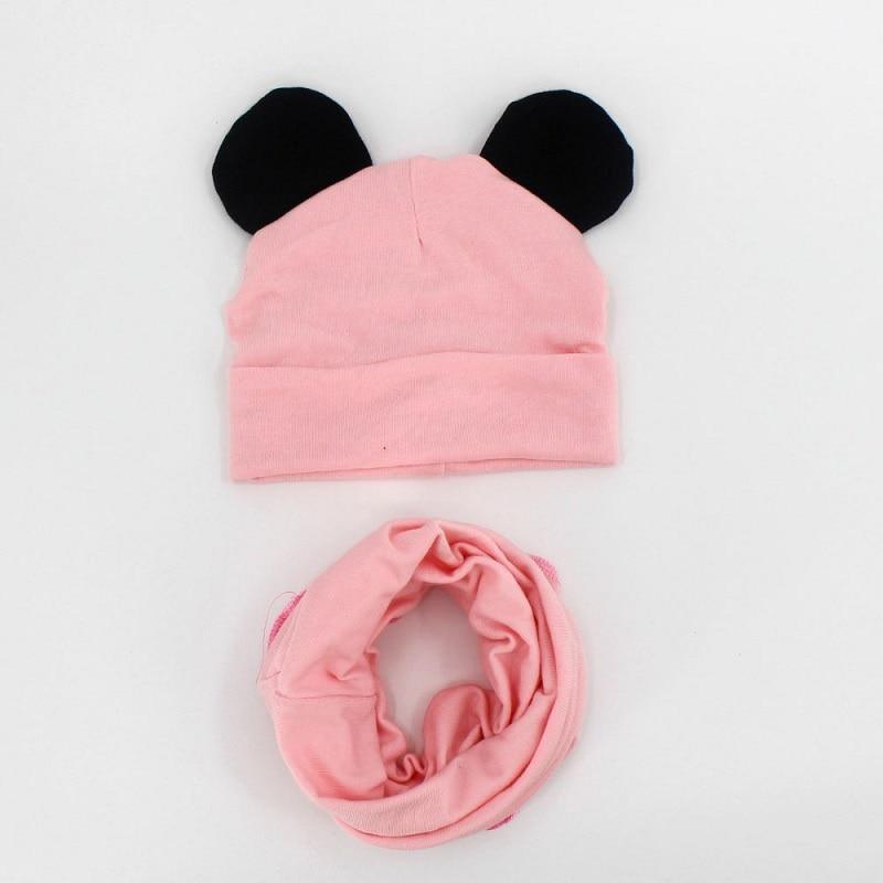 Baby Hat Cotton Ear Cap For Boys And Girls Winter Hat Scarf Set Children Boys Cap Scarf