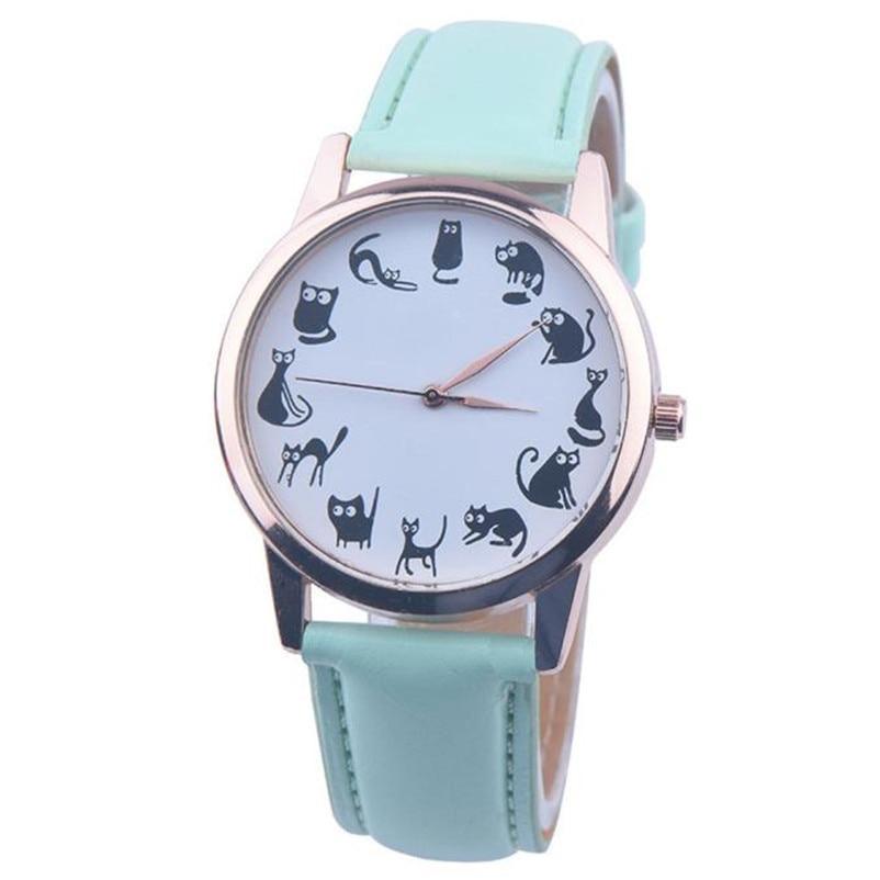 Women Cat Watch Classic Quartz Watch Brand Casual Elegant Watch in 8 Colors Hot Sale For Women Ladies and Girls