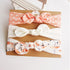 3PCS Set Baby Headband Girls Hair Accessories Cotton Rabbit Ear Turban Bow Elastic Hairband For Baby Girls