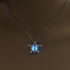 Modern Amazing Moon Glowing Necklace Gem Charm Elegant Jewelry Silver Plated Women Halloween Pendant Hollow Luminous Stone Pendant Perfect Necklace Gifts