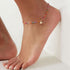 Handmade Bohemian Colorful Crystal Seed Beads Shell Anklets for Women Foot Leg Jewelry