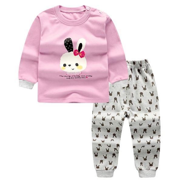 Modern Luxury Baby Boy Clothes Cotton Clothing Sets Cartoon Long-sleeved T-shirt Pants Infant Clothes 2pcs Ste For Boys and Girls Kids