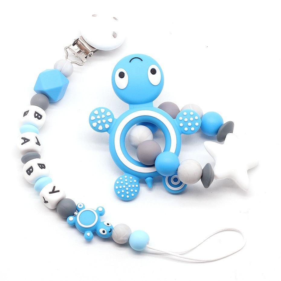 Modern Handmade Pacifier Clips Holder Chain Teething Silicone Pacifier Chains Holder For Baby For Pacifier