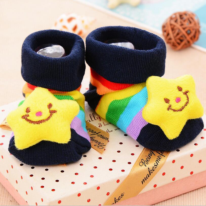 Cotton Baby Socks Rubber Anti Slip Boy Girl Floor Kids Toddlers Autumn Spring Cartoon Infant Newborn Sock