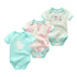 Modern 3PCS Baby Girl And Boy Newborn Boy Short Sleeve Baby Romper Jumpsuit Set For Boys and Girls