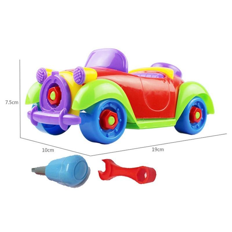 Early Learning Education Screw Nut Group Installed Plastic 3d Puzzle Disassembly Motorcycle Kids Toys for Children Jigsaw