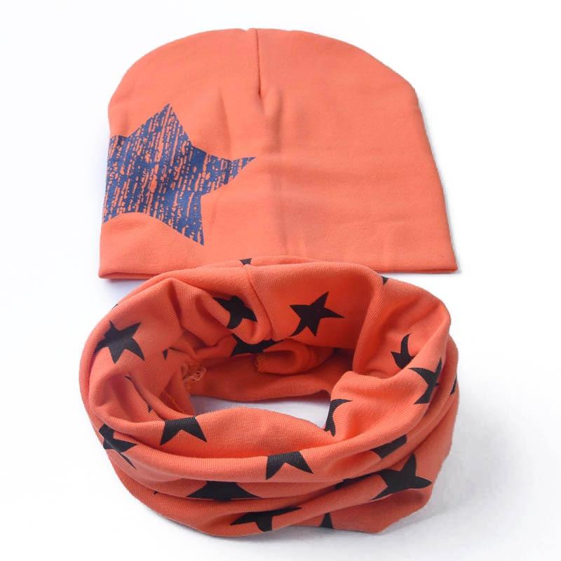 Modern Children Hat Scarf Set Camouflage Print Cotton Baby Beanie Collar for Baby Boy/Girl Cap Kids Warm Hats Scarves Design