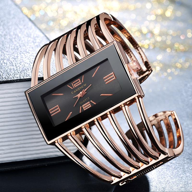 Elegant Womens Watch Luxury Fashion Rose Gold Bangle Bracelet Watch Women Dress Clock Female Lady Saati Girls Wristwatch For Women and Girls