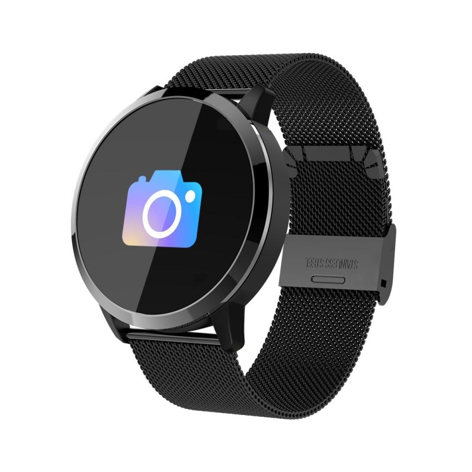 New Q8 LED Bluetooth Smart Watch With Stainless Steel Waterproof Breacelet Wearable Device Smartwatch Style for Men and Women With Fitness Tracker