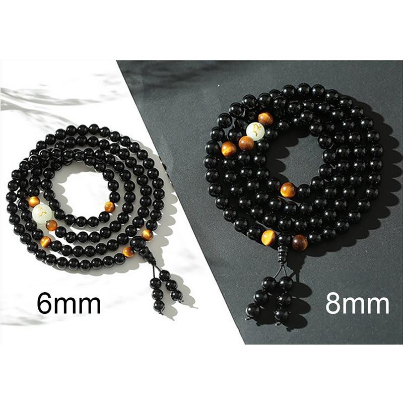 Black Elegant Luxury Modern Fashion Fluroscent Beads Bangles And Bracelets Handmade Amazing For Women Or Men