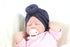 Newborn Toddler Baby Girl Turban Cotton Beanie Hat Warm Soft Cap Solid Knot Soft Wrap In Modern Style