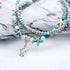 Handmade Vintage Shell Beads Starfish Anklets For Women Multi Layer Bracelet Handmade Bohemian Jewelry