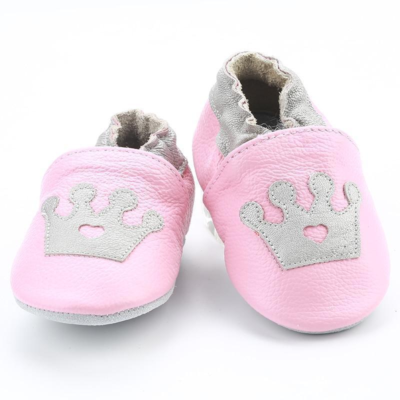 Newborn Soft Genuine Leather Anti Slip High Quality Baby Shoes First Walkers Baby Skid-Proof Shoes