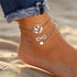 Starfish Pendant Anklets For Women Stone Beads Shell Anklet Bohemian Bracelets Jewelry