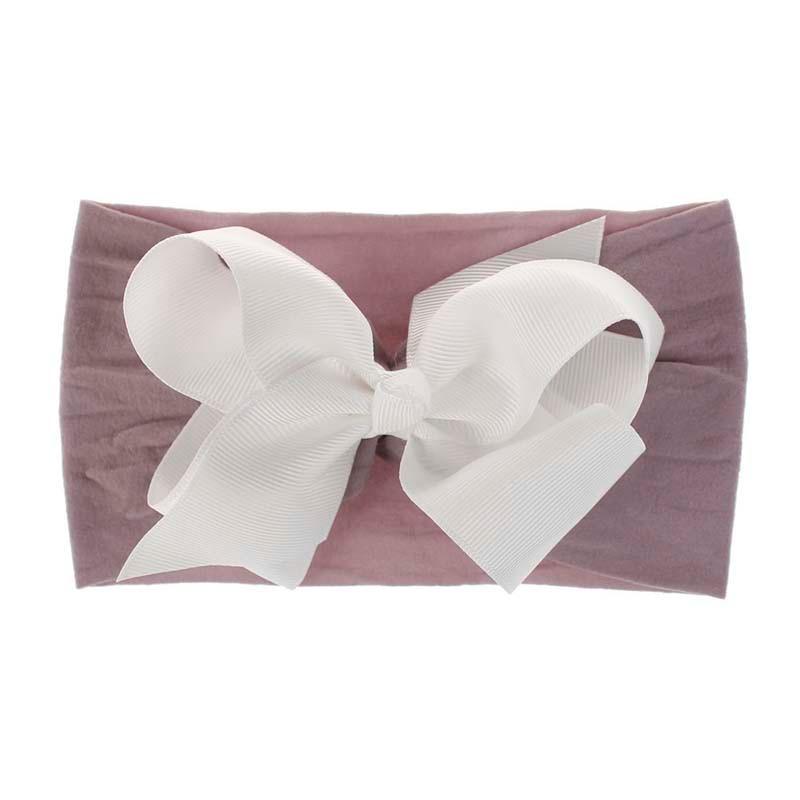 Brand Toddler Baby Girl Baby Big Bow Hairband Headband Stretch Turban Head Wrap Baby Girls