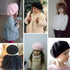 Modern Art Wool Baby Hat with Pearls Cat Candy Color Retro Baby Girl Cap Kids Beret Hats for Girls