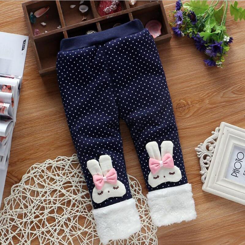 New High Quality Cotton Baby Girls Warm Winter Pants Toddler Warm Winter Leggings Trousers For Girls