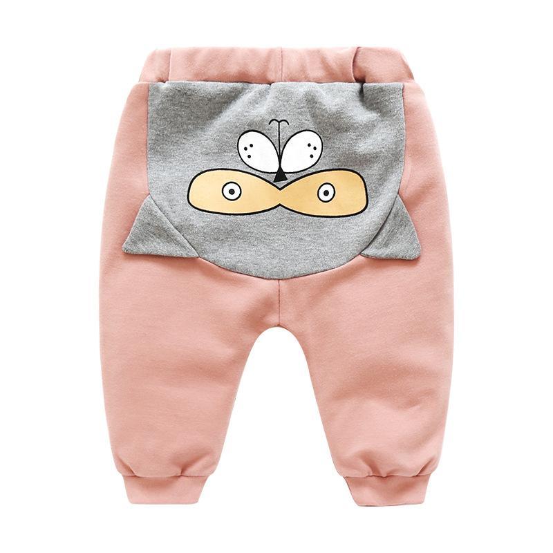 Modern Baby Boys Girls Cartoon Pants Spring High Waist Guard Belly Trousers Print Bottoms In Interesting Style For Girls And Boys