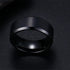 Luxury Modern ELegant Metalic Fashion Charm Jewelry Stainless Steel Black Rings For Men and Women