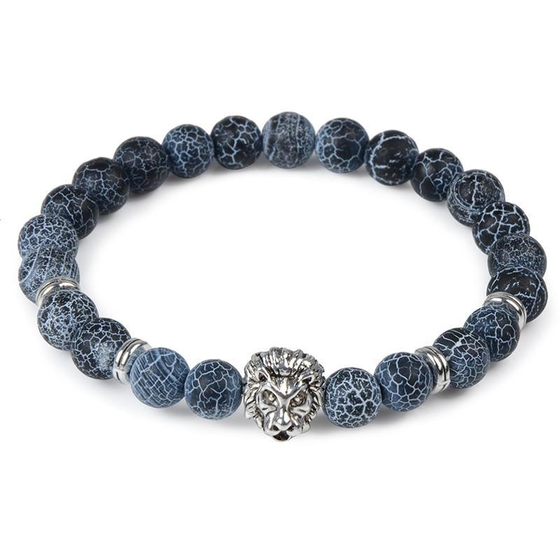 Modern Leopard Tiger Eye Lion Head Elegant Bracelet Owl Buddha Bead Luxury Bracelets Bangles Skull Charm Natural Stone Bracelet Yoga Jewelry For Men And Women