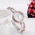 Luxury Fashion Rose Gold Plated Women's Elegant Rhinestone Bracelet Quartz Watch Fashion Lady Watches For Women and Girls