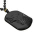 Natural Black Obsidian Carving Wolf Head Amulet Pendant Free Necklace Obsidian Blessing Lucky Pendants Fashion Jewelry