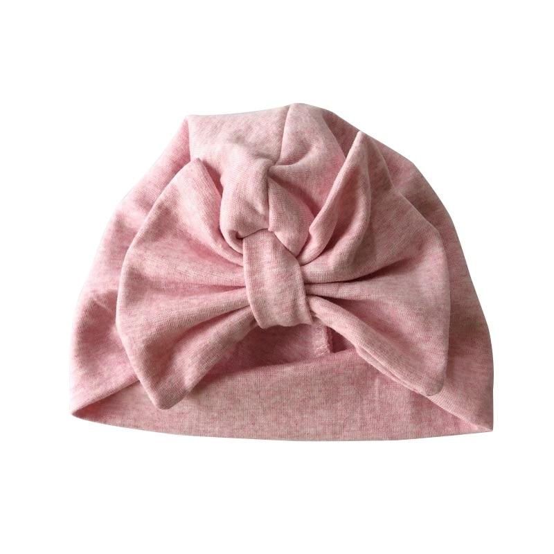 Baby Girl Hat Cotton Big Bow Cap For Baby Girls 2 Layer Butterfly Kids Caps Baby Beanie Winter Children's Hats