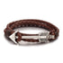 New Arrival Multilayer Charm Leather Vintage Bronze Arrow Bracelet Anchor Bracelet For Men and Women Lovers' Gift