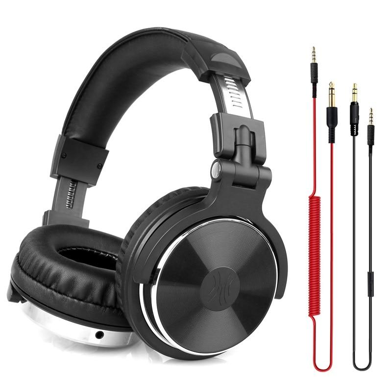 Professional Studio Headphones DJ Stereo Headphones Studio Monitor Gaming Headset 3.5mm 6.3mm Cable For smart phones and PCs