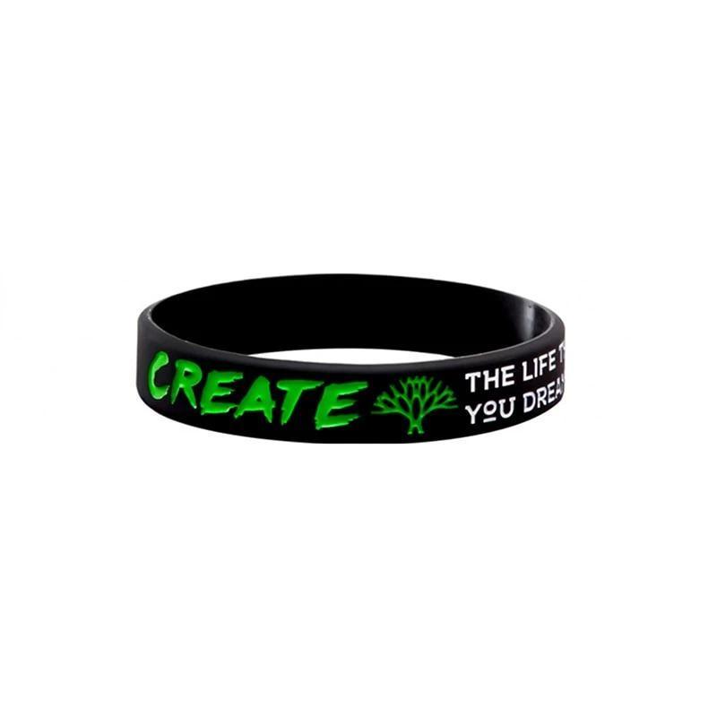 Dream Inspire Motivation Bracelets Silicone Wristbands Cool Style Perfect Gift For Men And Women