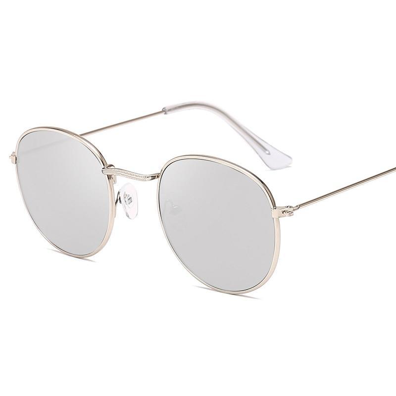 Luxury Leon Classic Small Round Unisex Sunglasses For Women and Men Mirror Sun Glasses Vintage Style With UV400 Protection