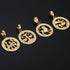 Luxury Gold Men and  Women Zodiac Medalon Necklace Symbol Cool Jewelry Gift