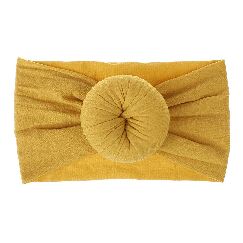 Newborn Infant Kids Girls Nylon Bow Hairband Headband Stretch Turban Knot For Bay Girls