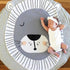 Modern Luxury Animal Carpet For Baby Play Mats Wewborn Infant Soft Sleeping Mat Cotton Rabbit Lion Raccoon Swan Pegasus Koala Cat Bear Carpet For Kids